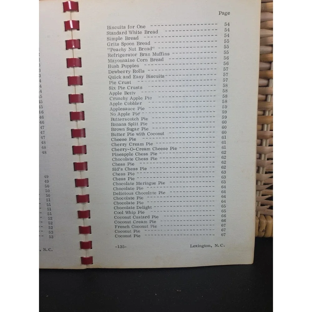 Beulah United Church Of Christ‎ Cookbook Lexington, North Carolina 1978